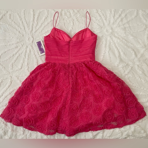 NWT Sparkly Pink Semi-Formal Dress - Picture 5 of 10